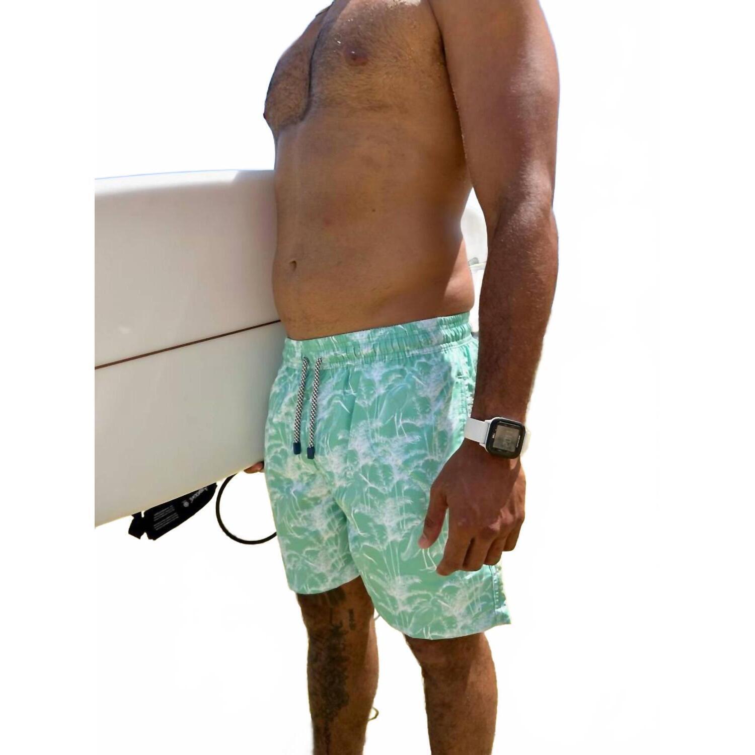 New Palmacea Vuelo Swim Trunk In Turquoise